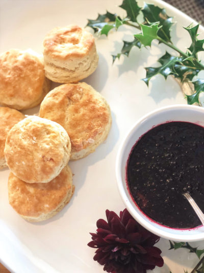 Christmas Morning Present: Blackberries and Biscuits